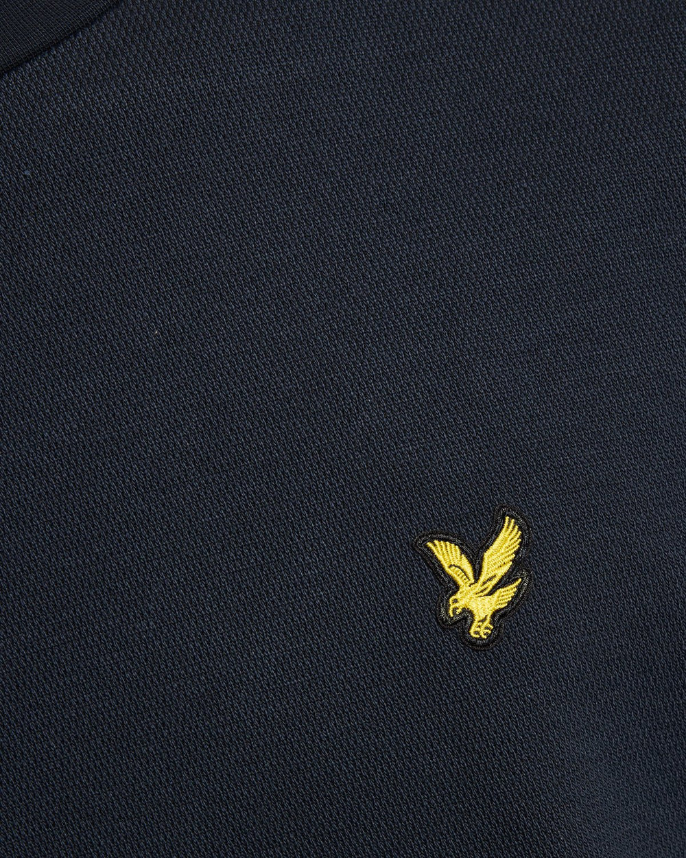 Lyle & Scott Mens Raised Jacquard Crew Neck Sweatshirt | Dark Navy