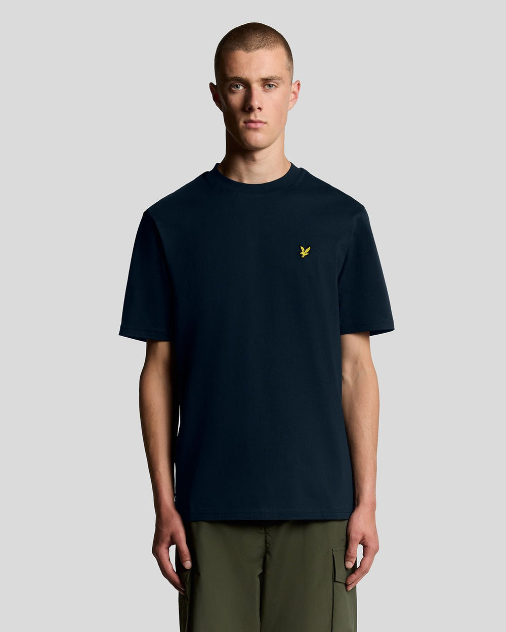 Lyle & Scott Mens Oversized Cotton Crew Neck T-Shirt | Dark Navy