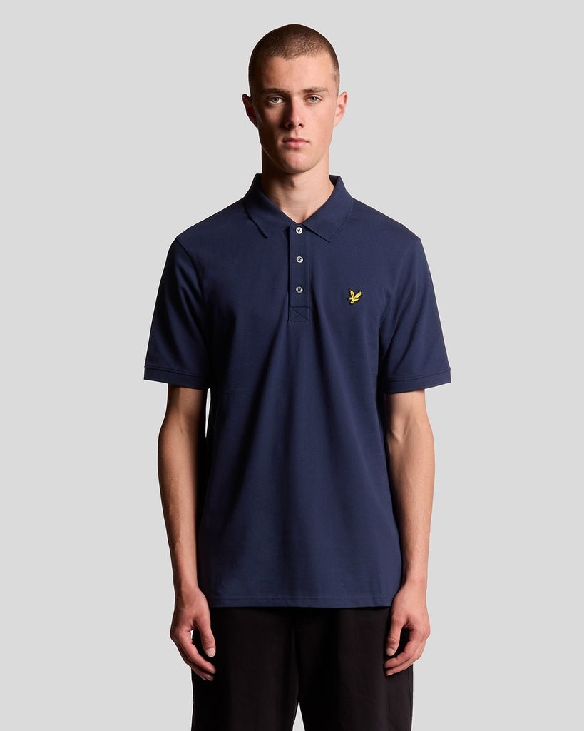 Lyle & Scott Mens Cotton Polo Shirt | Navy