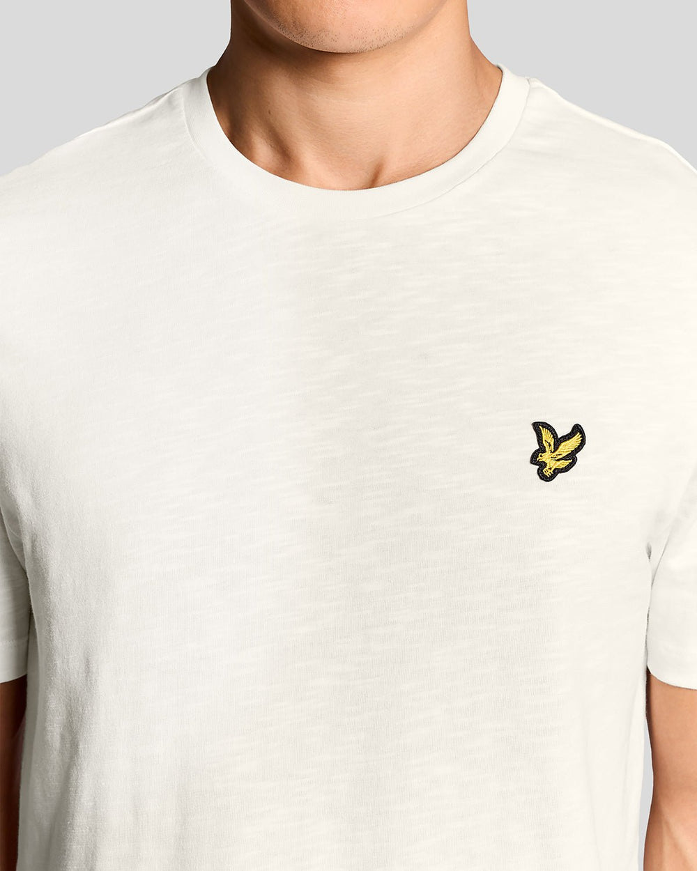Lyle & Scott Mens Fine Cotton Slub T-Shirt | Ice Cream