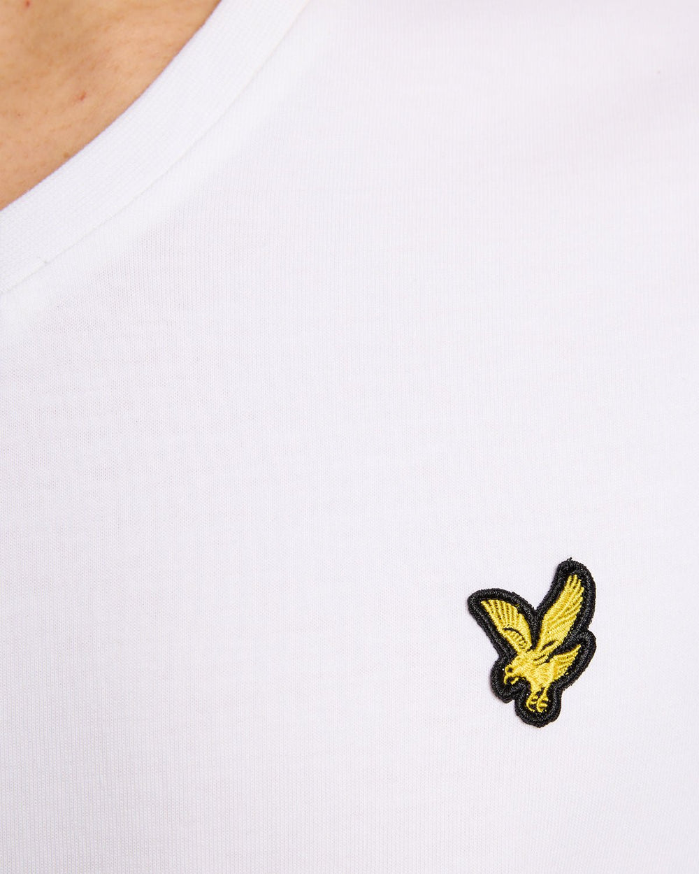 Lyle & Scott Mens Cotton V-Neck T-Shirt | White