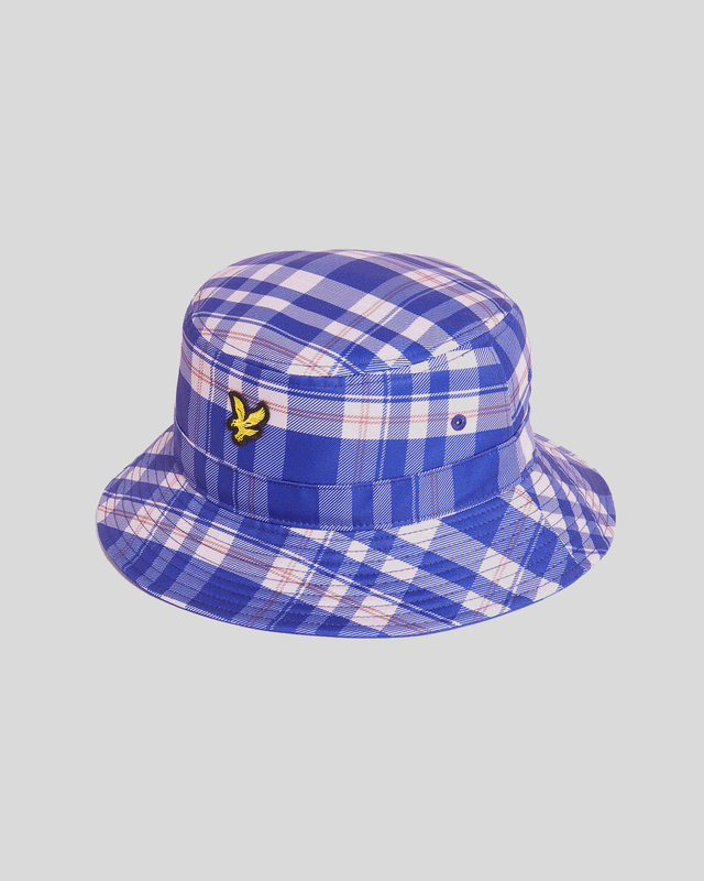 Lyle & Scott Tartan Bucket Hat | Now Blue