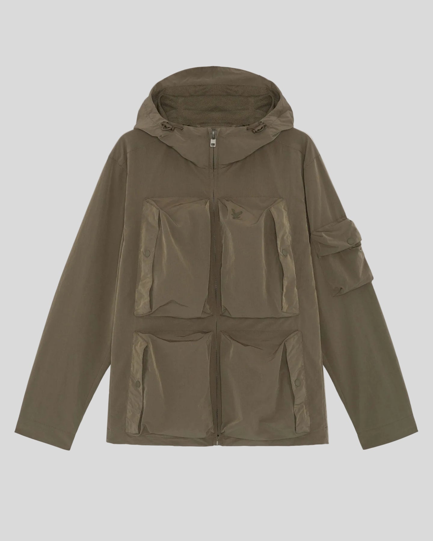 Lyle & Scott Mens Lightweight Windbreaker Jacket |  Khaki Ash