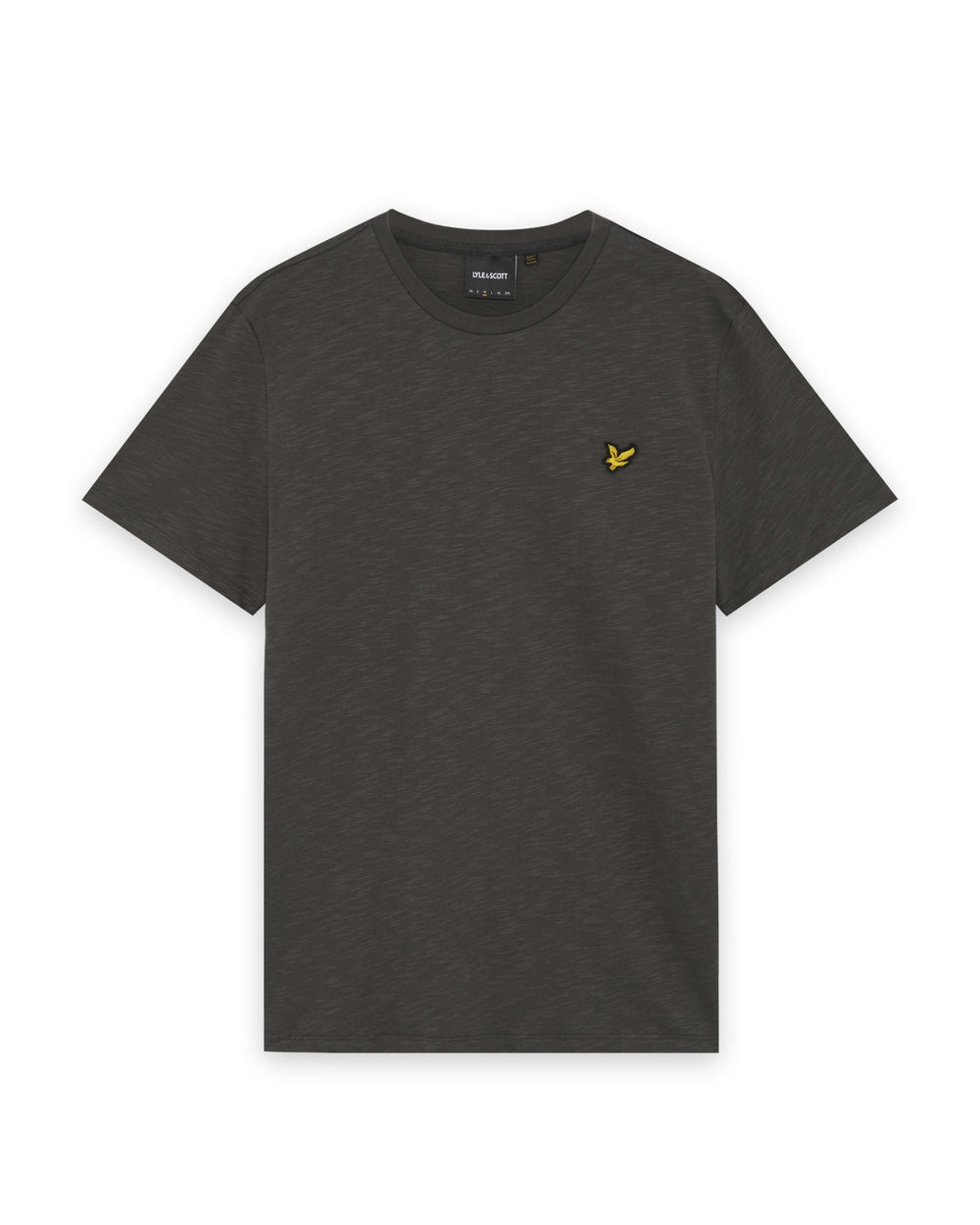 Lyle & Scott Mens Fine Cotton Slub T-Shirt | Gunmetal