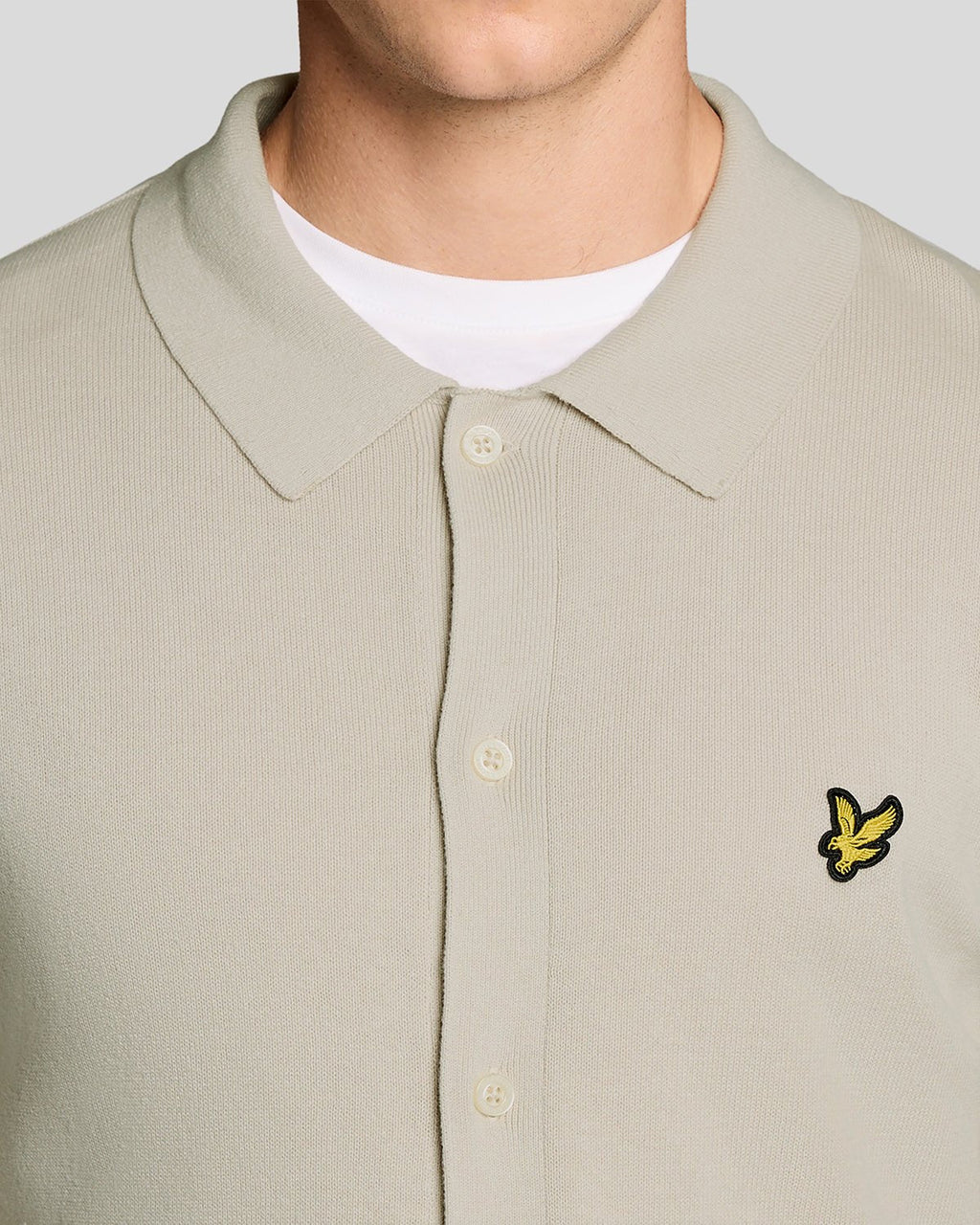 Lyle & Scott Mens Cotton Knitted Shirt | Cove