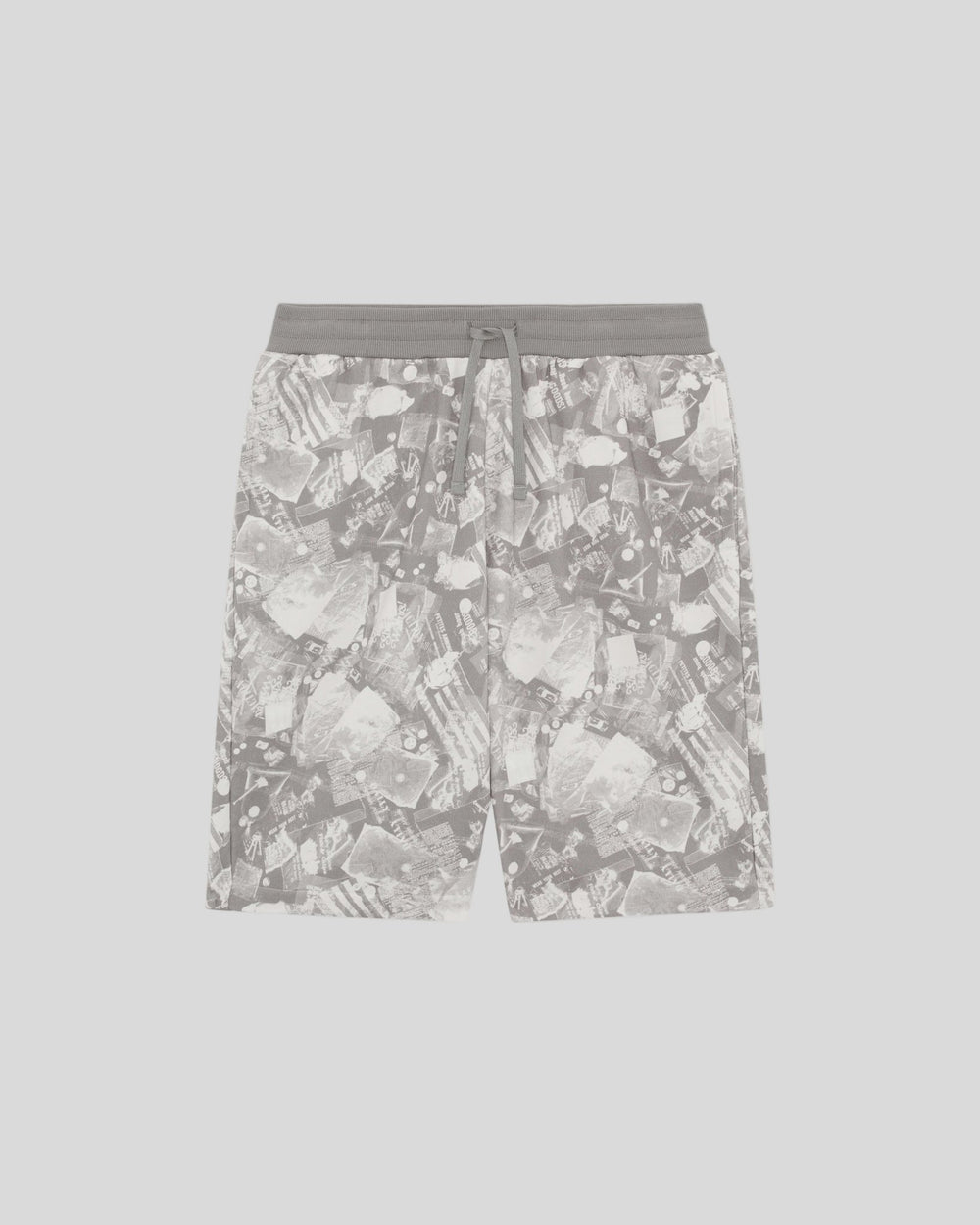 Lyle & Scott Mens Industrial Graphic Sweat Shorts | Cold Grey