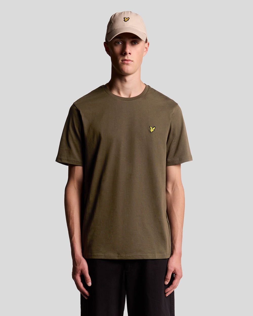 Lyle & Scott Mens Cotton Crew Neck T-Shirt | Olive