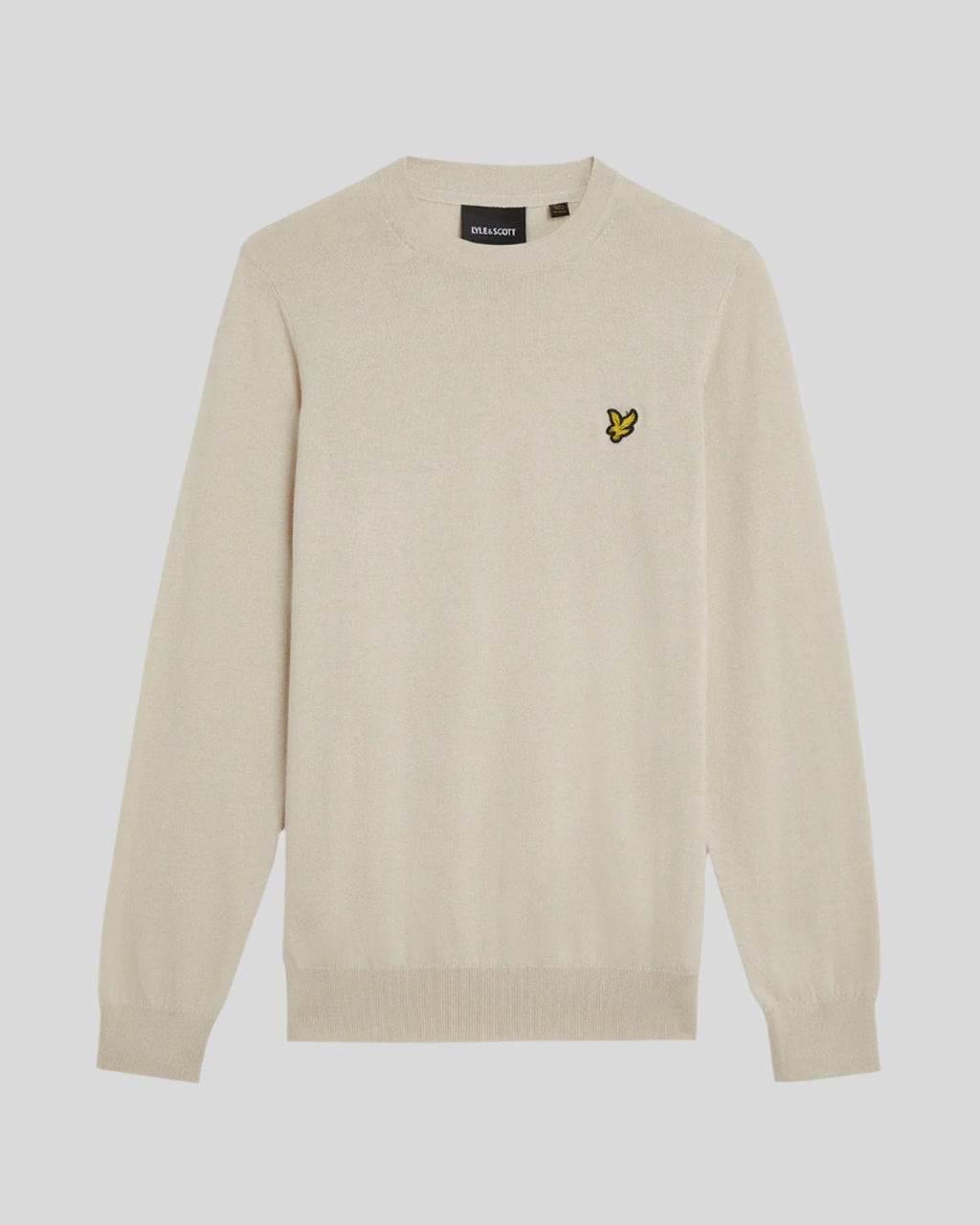 Lyle & Scott Mens Cotton Merino Crew Neck Jumper | Cove