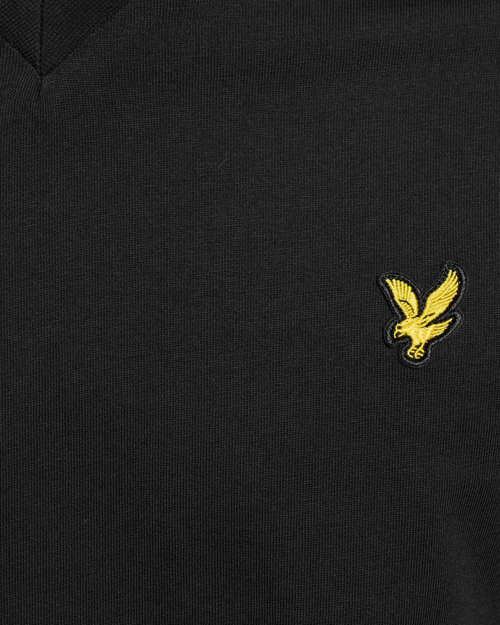 Lyle & Scott Mens Cotton V-Neck T-Shirt | Jet Black