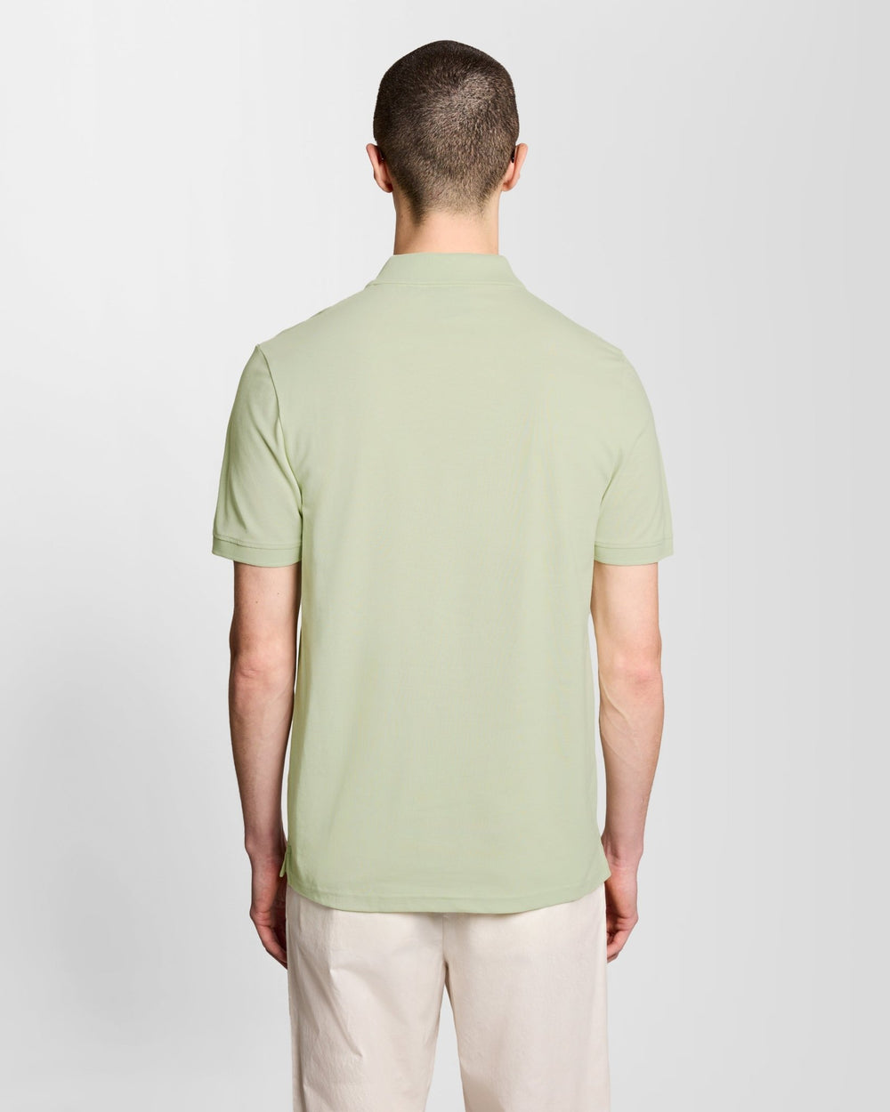 Lyle & Scott Mens Superfine Cotton Polo Shirt | Tender Greens