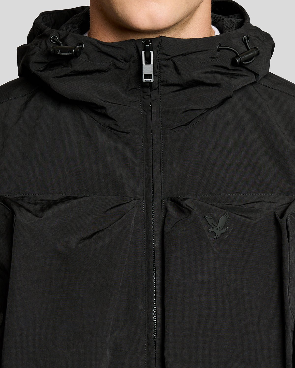 Lyle & Scott Mens Lightweight Windbreaker Jacket | Jet Black