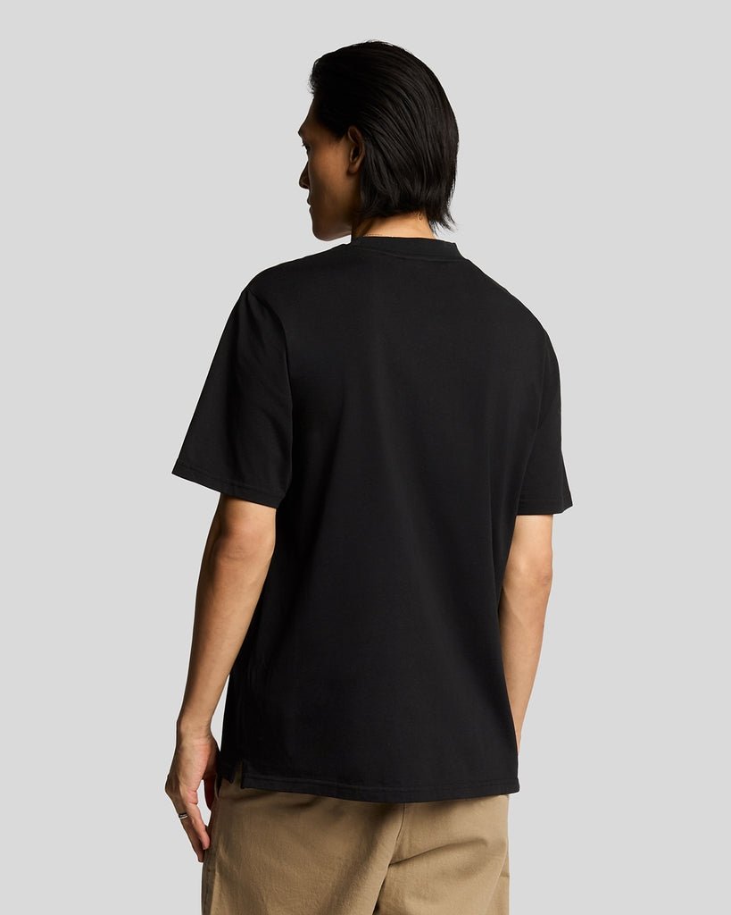 Lyle & Scott Mens Oversized Cotton Crew Neck T-Shirt | Jet Black
