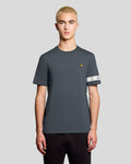 Lyle & Scott Mens Sports Sleeve Detail T-Shirt | Turbulence