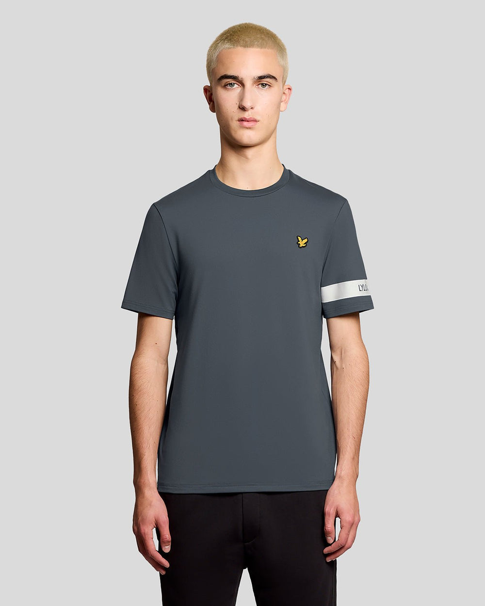 Lyle & Scott Mens Sports Sleeve Detail T-Shirt | Turbulence