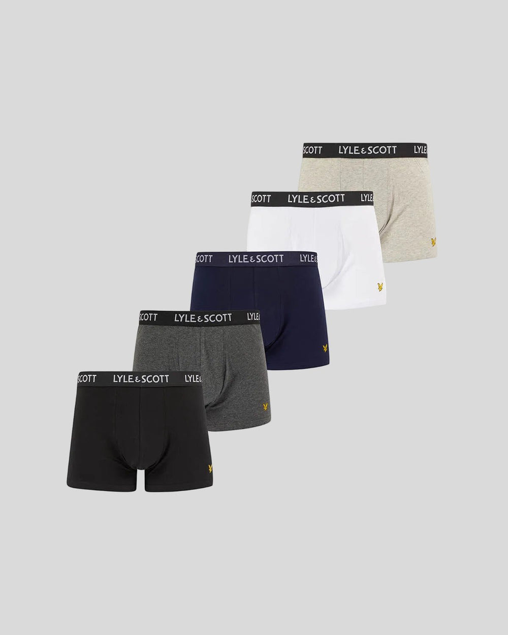 Lyle & Scott Mens Miller Trunks | 5 Pack | Mixed