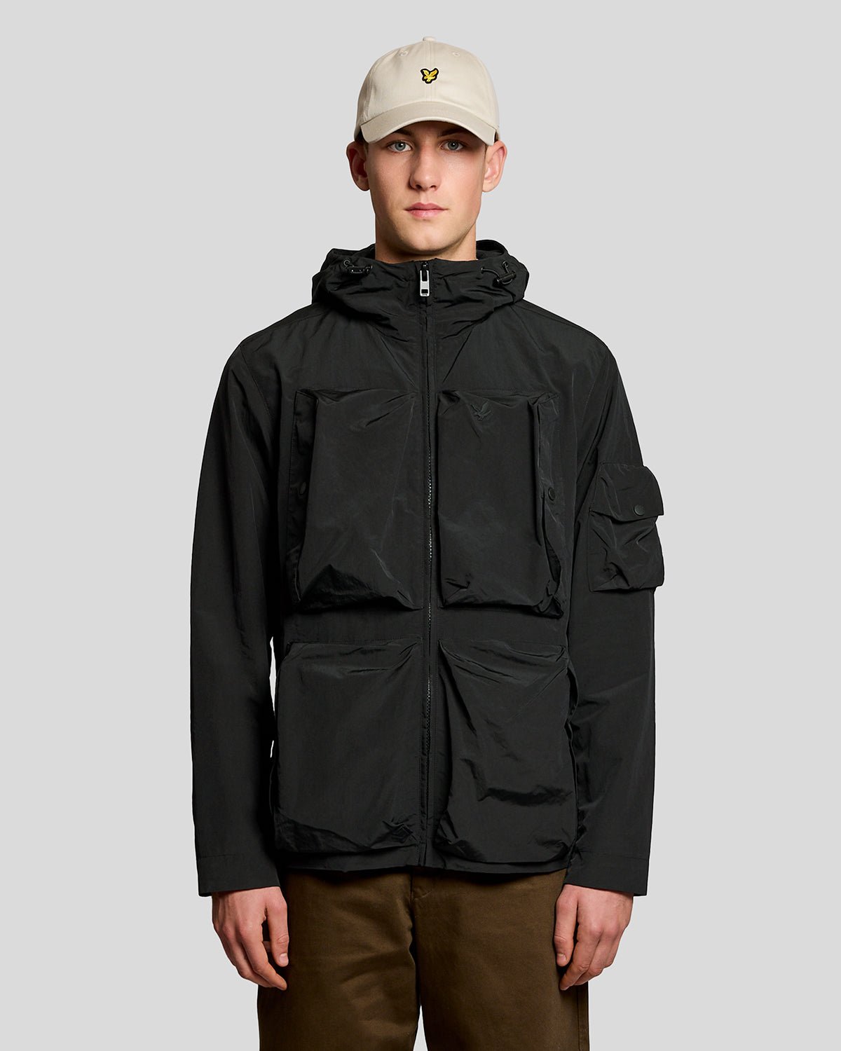 Lyle & Scott Mens Lightweight Windbreaker Jacket | Jet Black