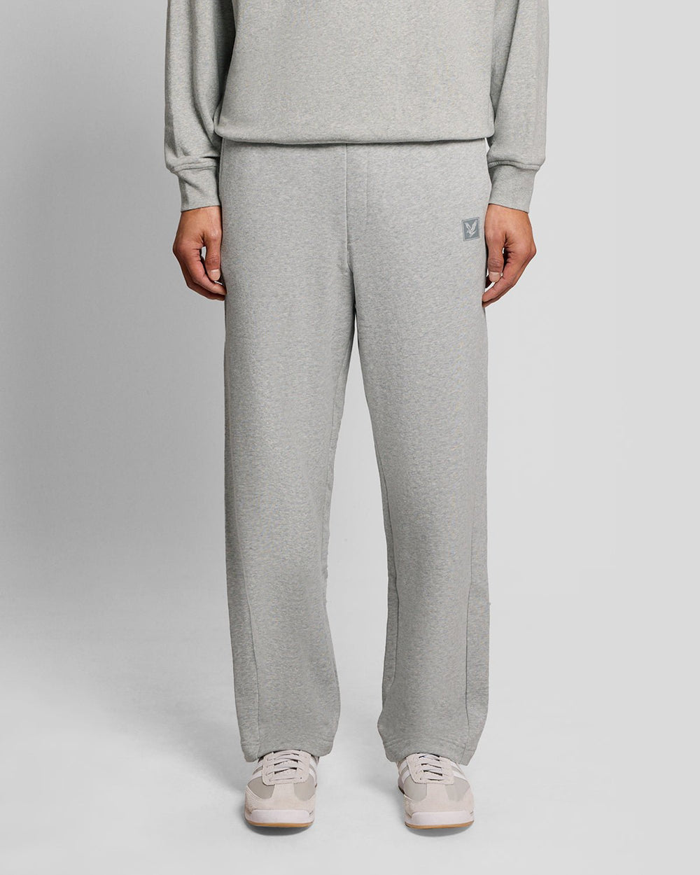 Lyle & Scott Mens Lounge Straight Leg Jogger | Light Grey Marl