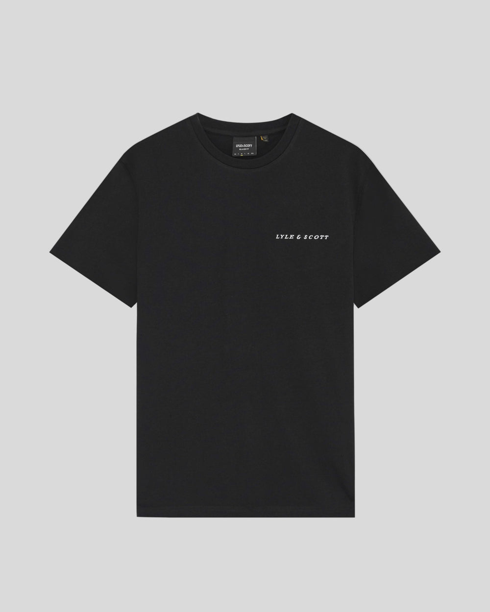 Lyle & Scott Mens Linen Blend Raglan T-Shirt | Jet Black