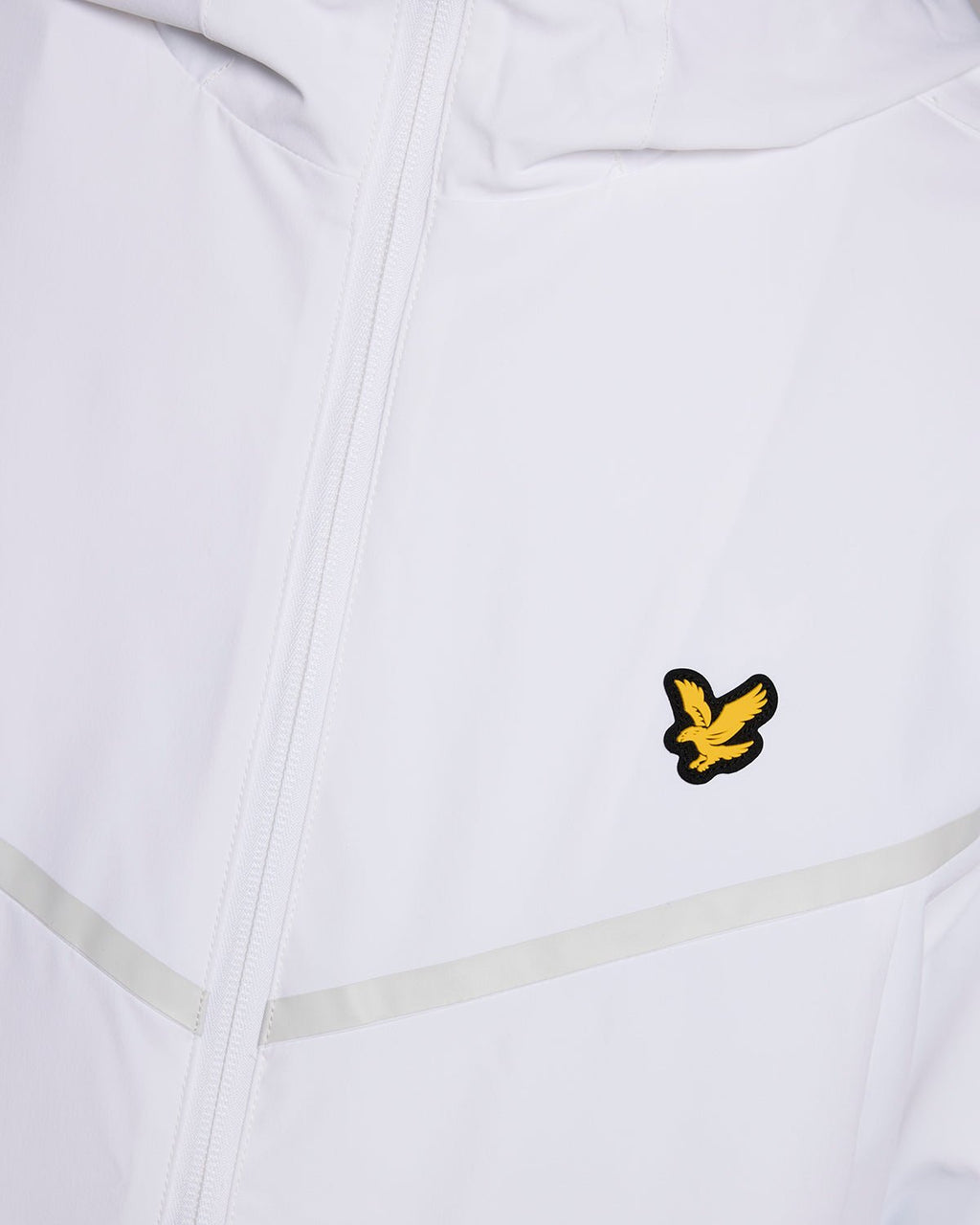 Lyle & Scott Mens Sports Stripe Track Jacket | White