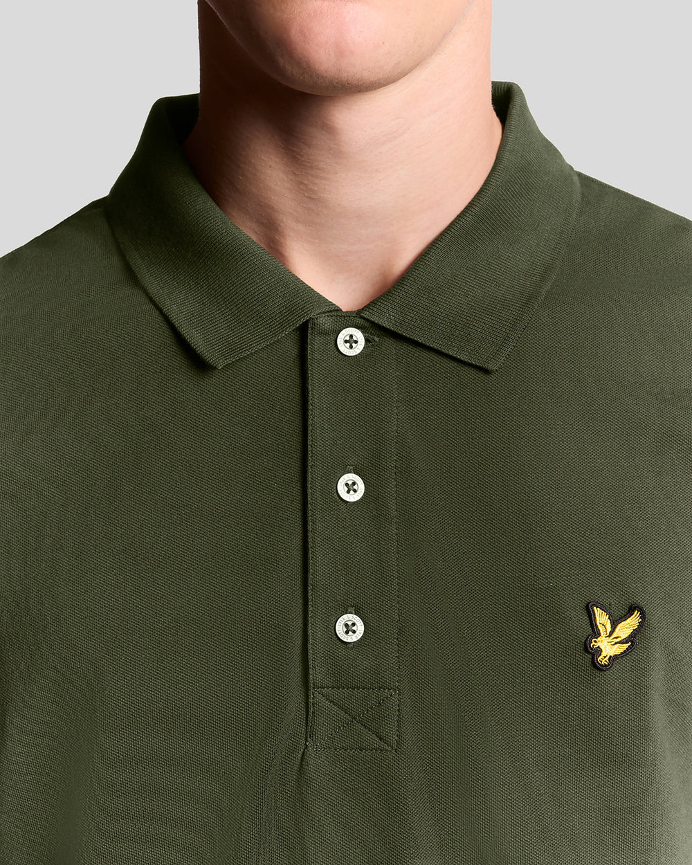 Lyle & Scott Mens Cotton Polo Shirt | Olive