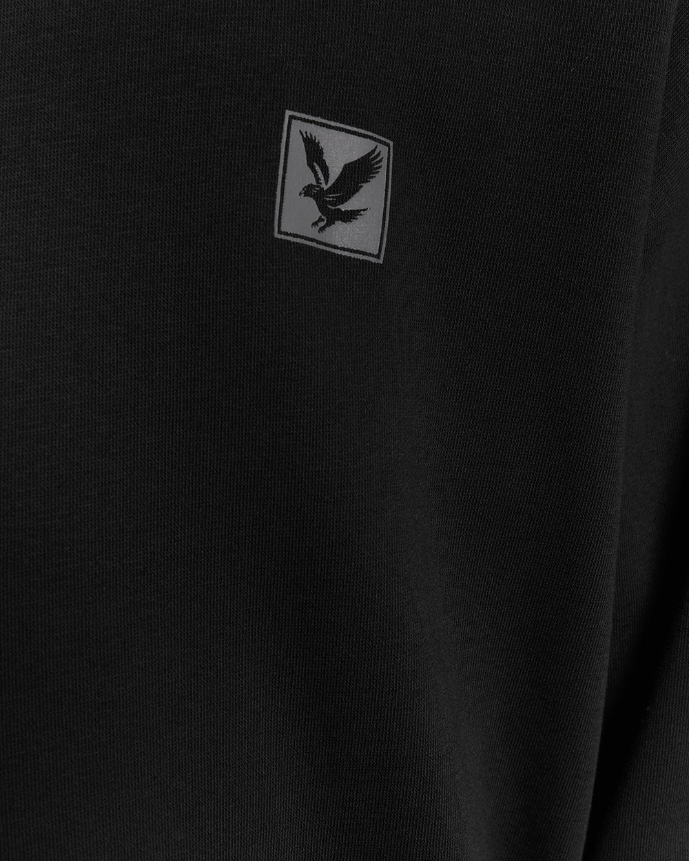 Lyle & Scott Mens Lounge Pullover Hoodie | Jet Black