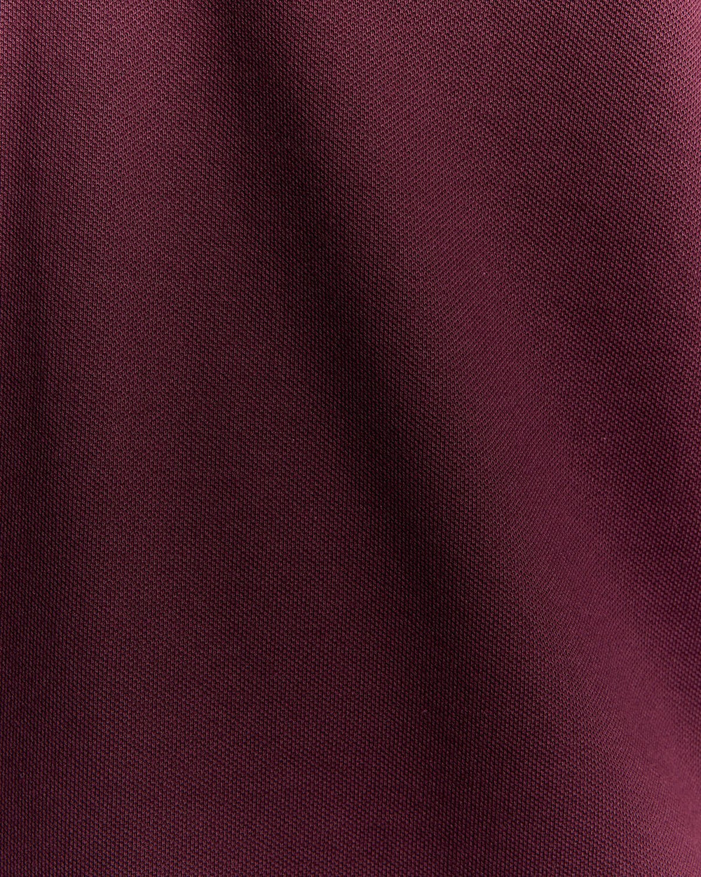 Lyle & Scott Mens Cotton Polo Shirt | Burgundy