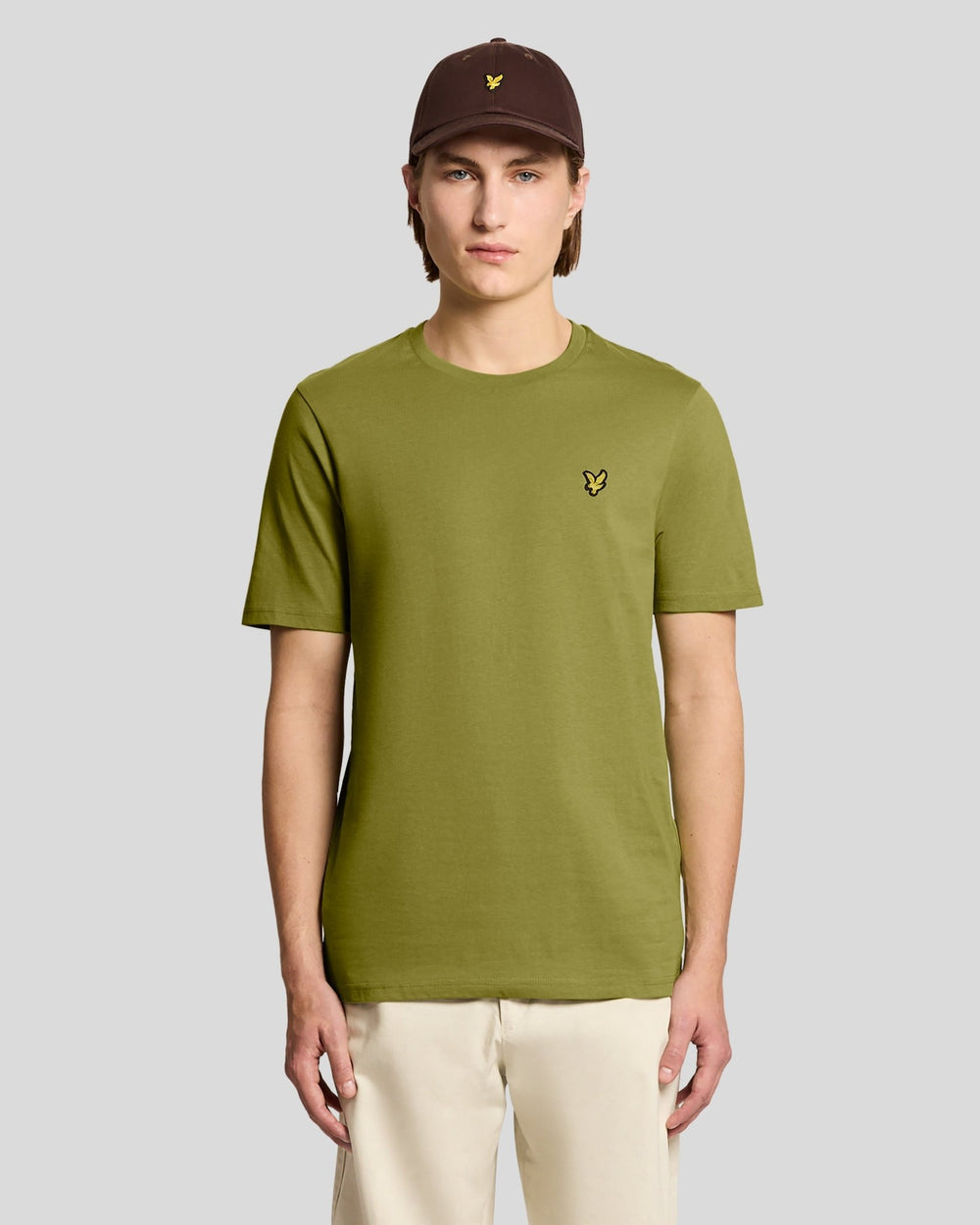 Lyle & Scott Mens Cotton Crew Neck T-Shirt | Shrub Green
