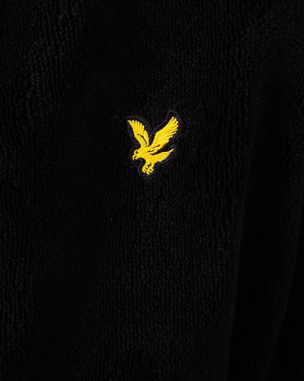 Lyle & Scott Mens Towelling Dressing Gown | Jet Black