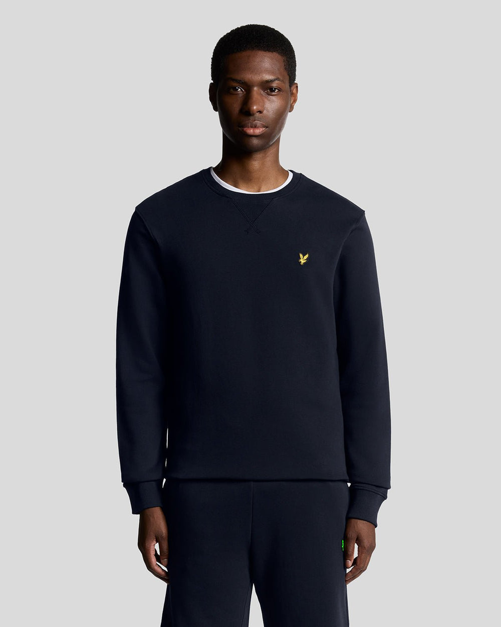 Lyle & Scott Mens Crew Neck Sweatshirt | Dark Navy