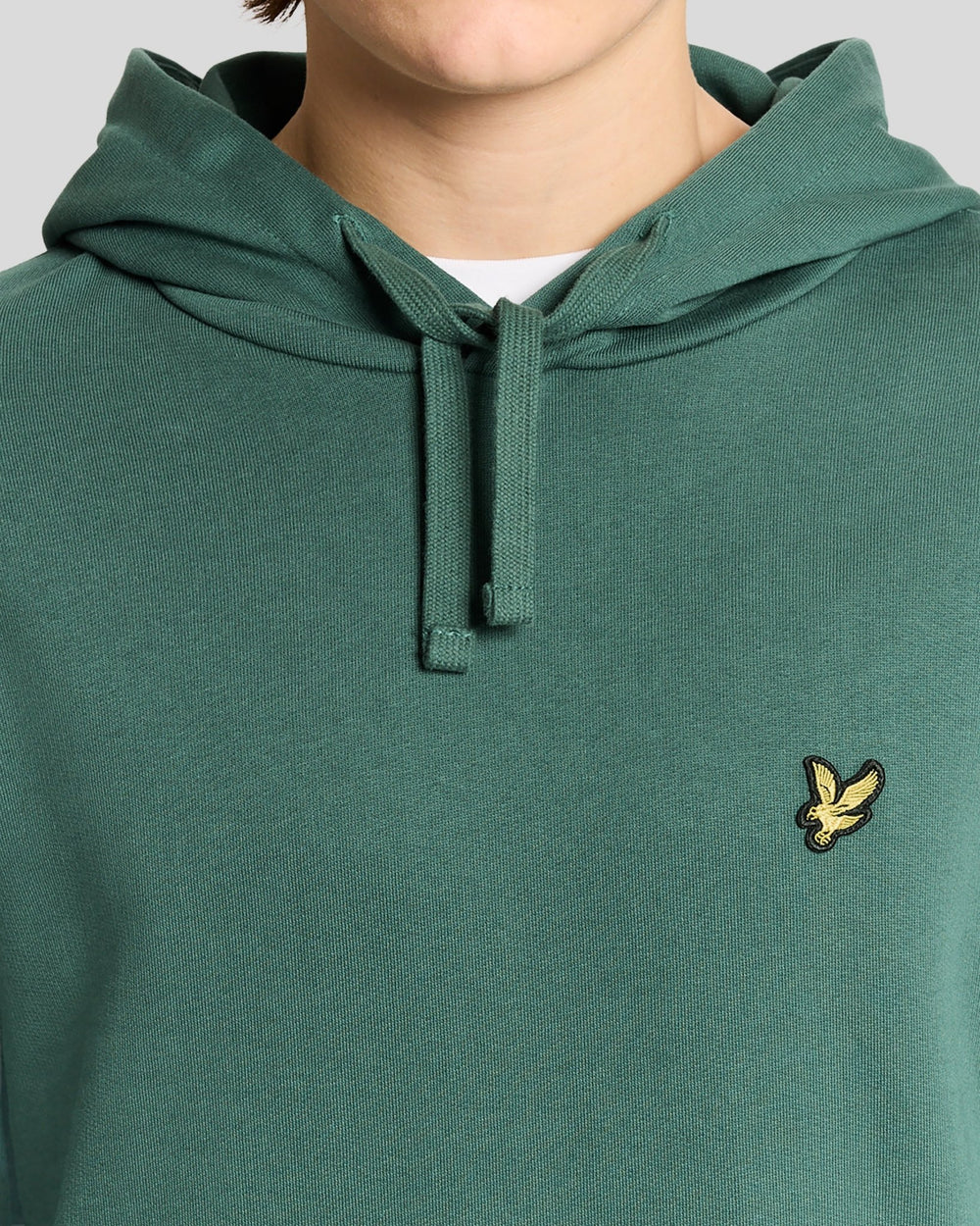 Lyle & Scott Mens Loopback Cotton Hoodie | Everglade