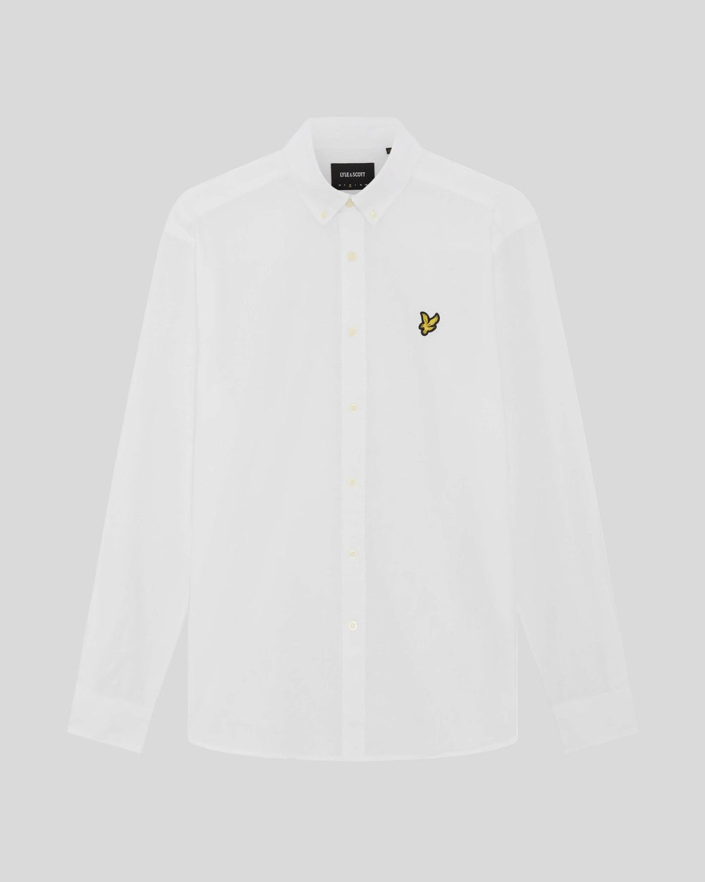 Lyle & Scott Mens Linen Blend Oxford Shirt | White