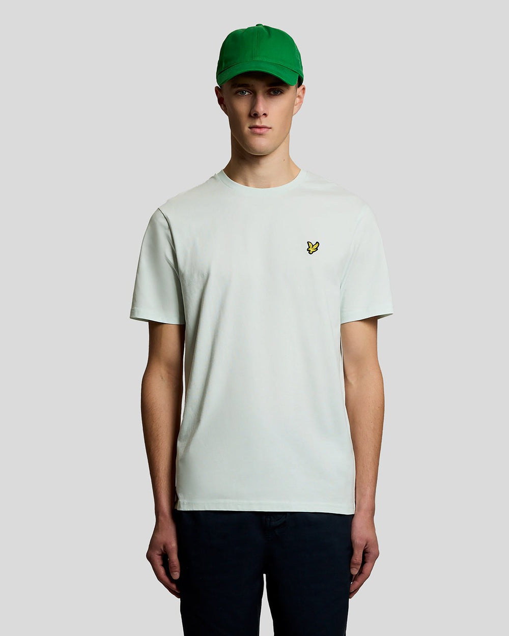 Lyle & Scott Mens Cotton Crew Neck T-Shirt | Blue Ice