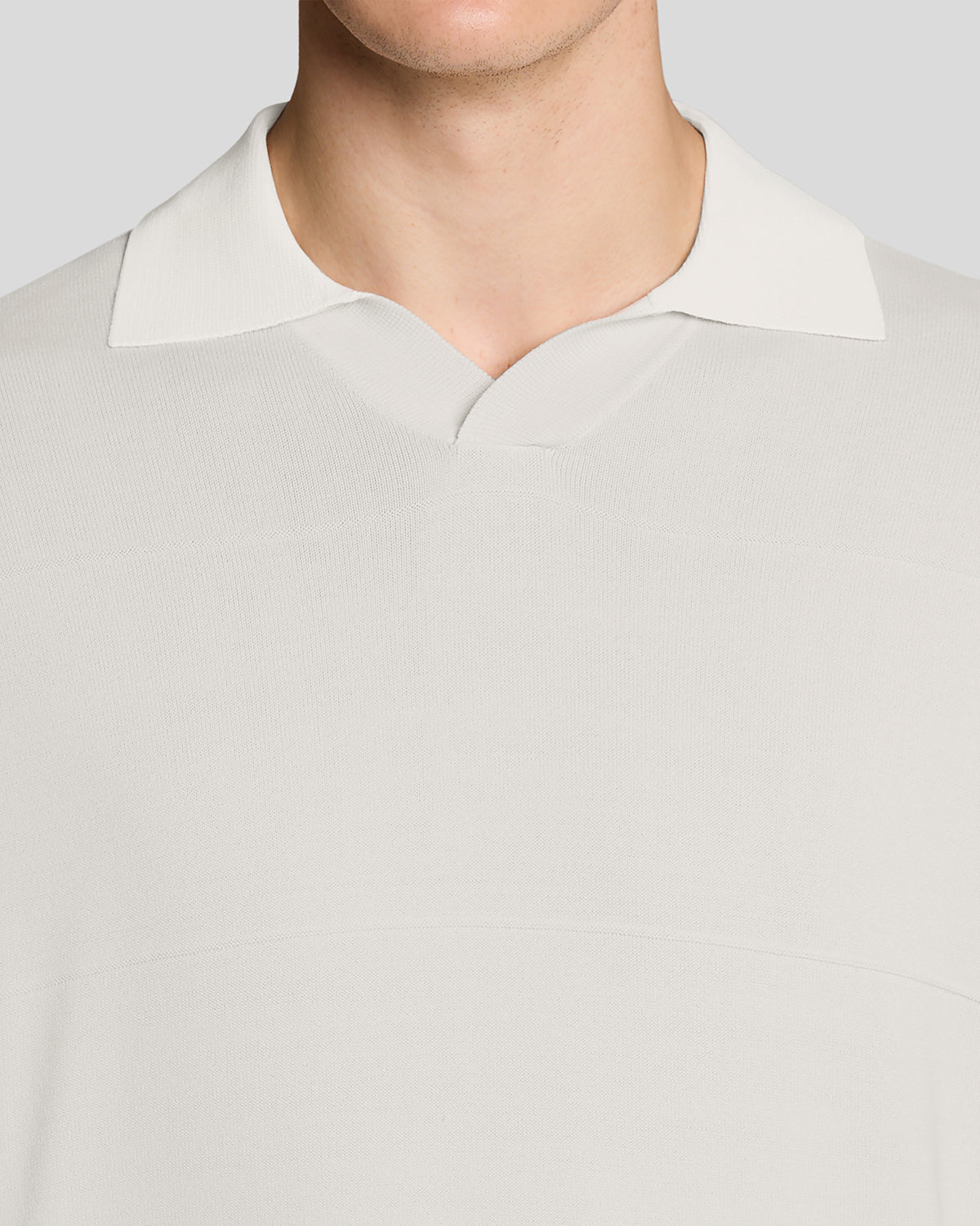 Lyle & Scott Mens Open Collar Fine Knitted Polo Shirt | Skylight