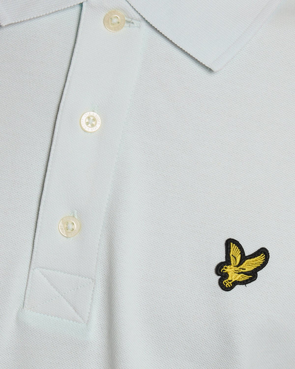 Lyle & Scott Mens Cotton Polo Shirt | Blue Ice