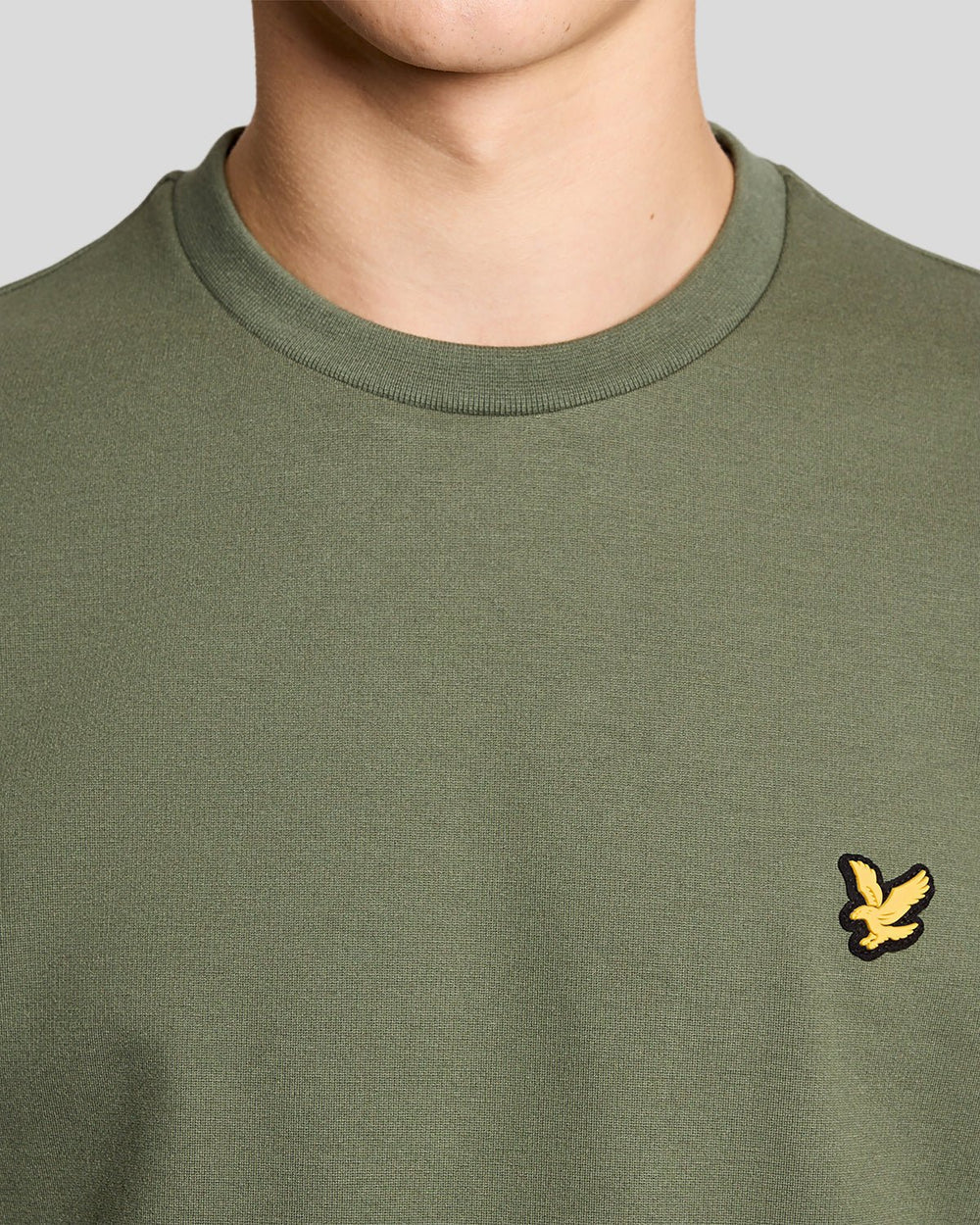 Lyle & Scott Mens Sports Lightweight Sweatshirt | Cactus Green