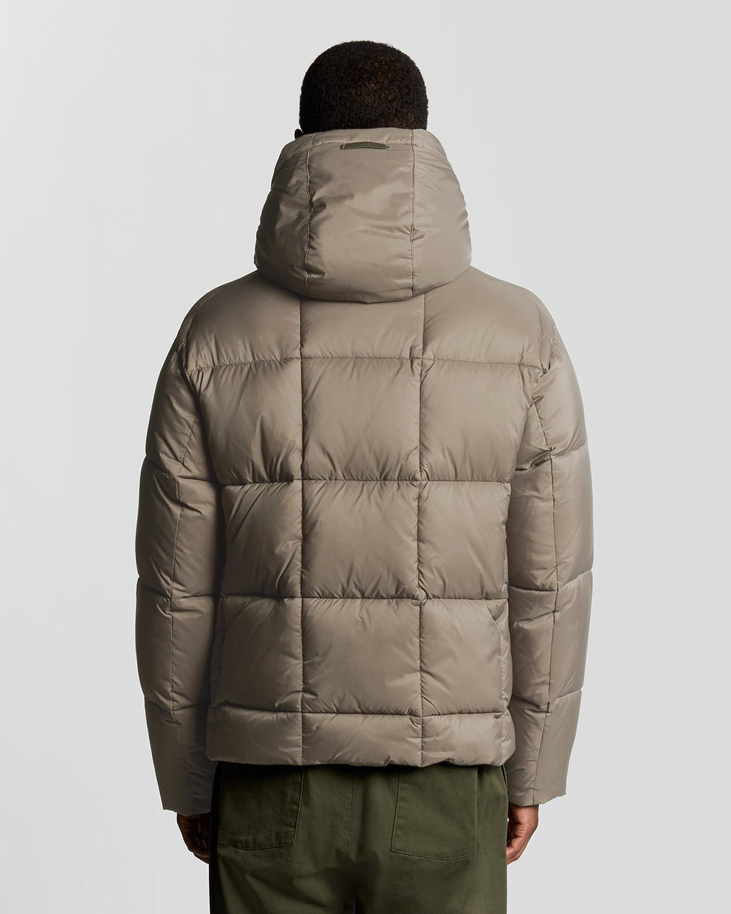 Lyle & Scott Mens Square Cocoon Puffer Jacket | Falcon