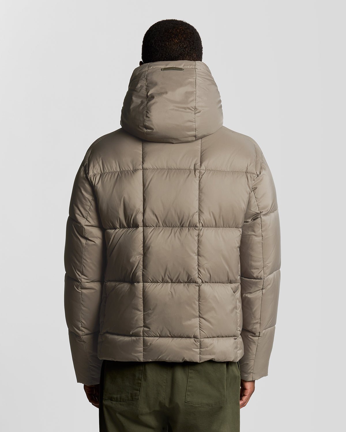 Lyle & Scott Mens Square Cocoon Puffer Jacket | Falcon