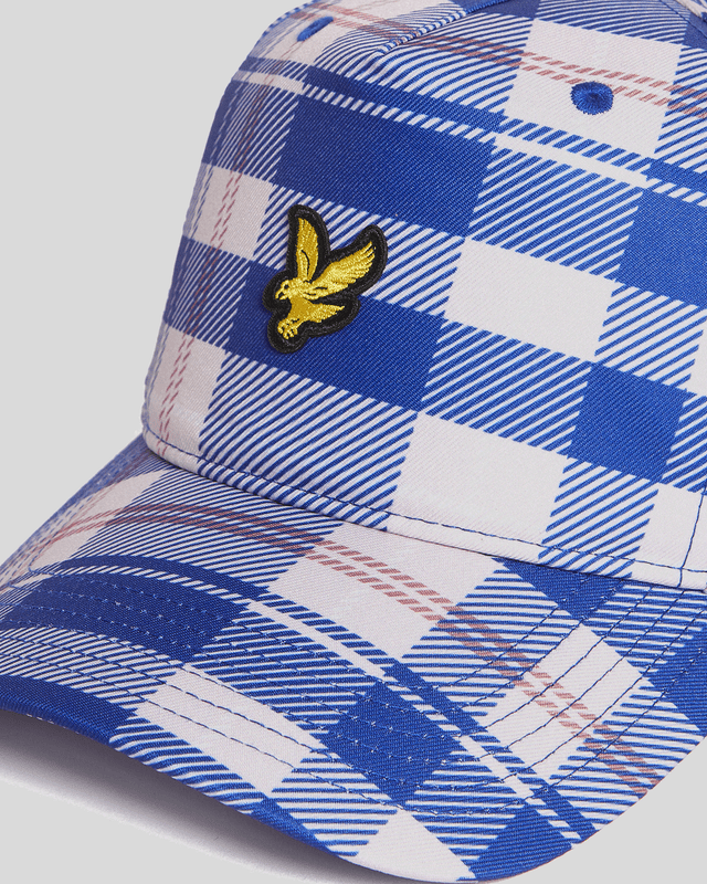 Lyle & Scott Tartan Cap | Now Blue