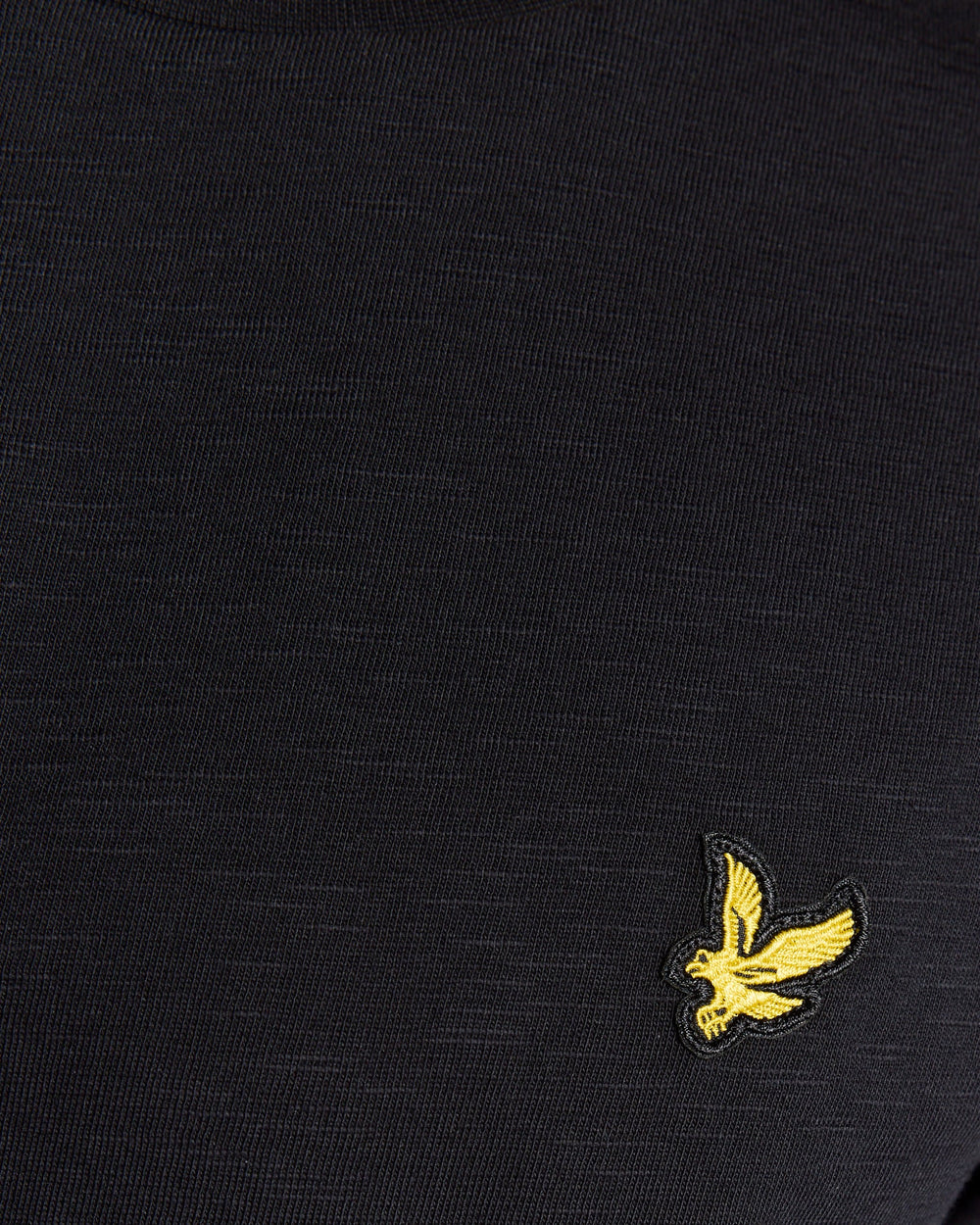 Lyle & Scott Mens Fine Cotton Slub T-Shirt | Jet Black