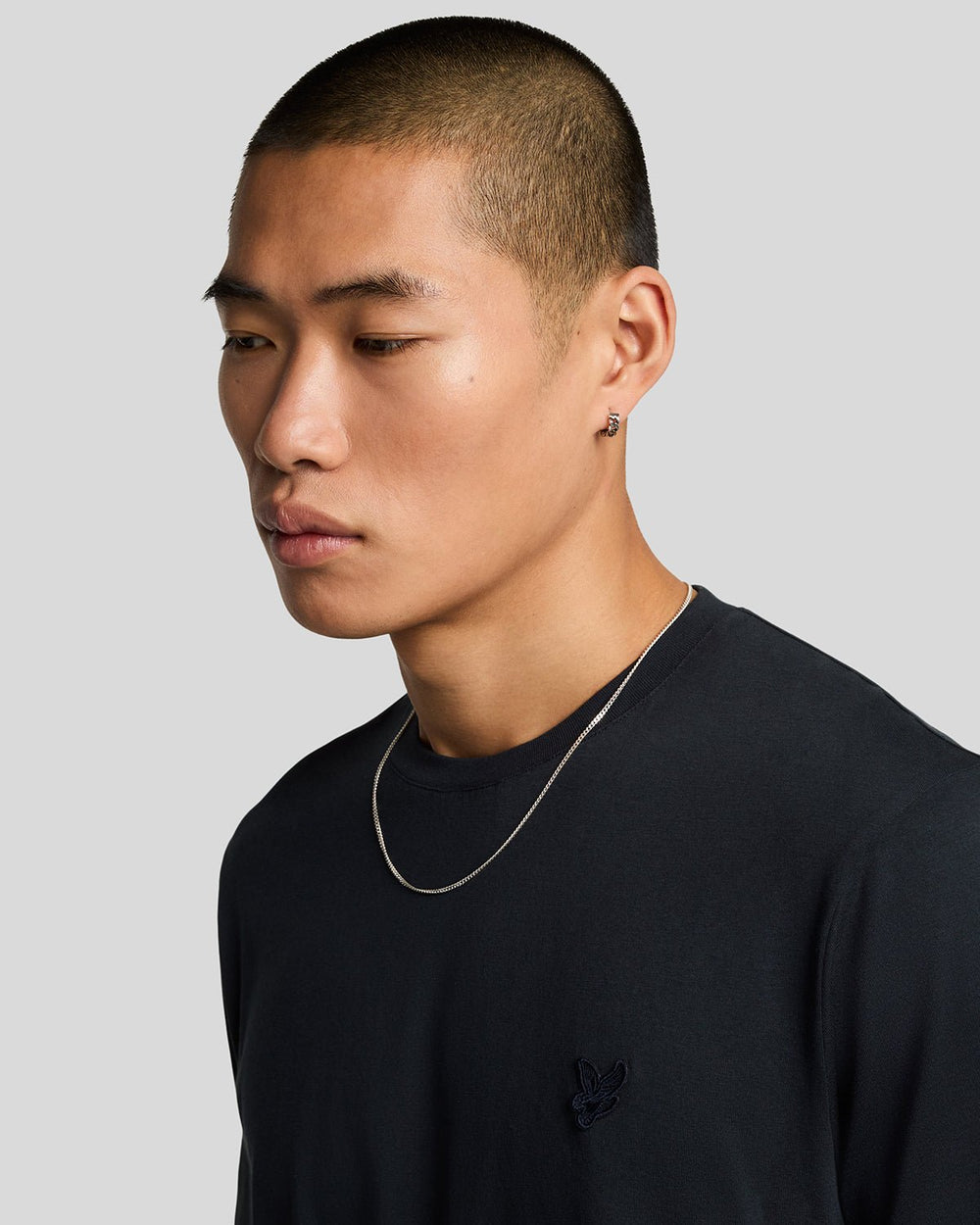 Lyle & Scott Mens Superfine Cotton T-Shirt | Dark Navy