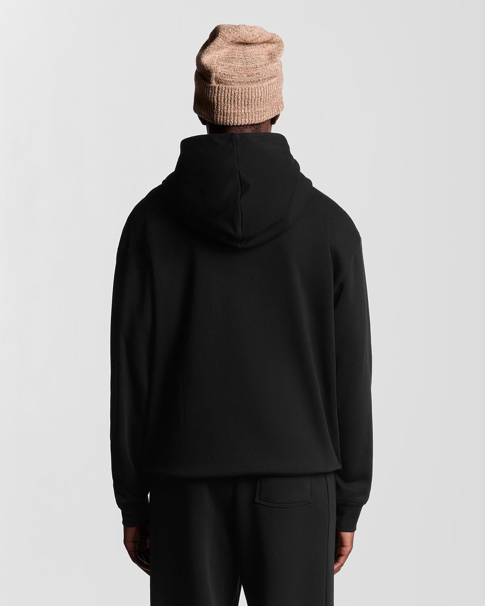 Lyle & Scott Mens Lounge Pullover Hoodie | Jet Black