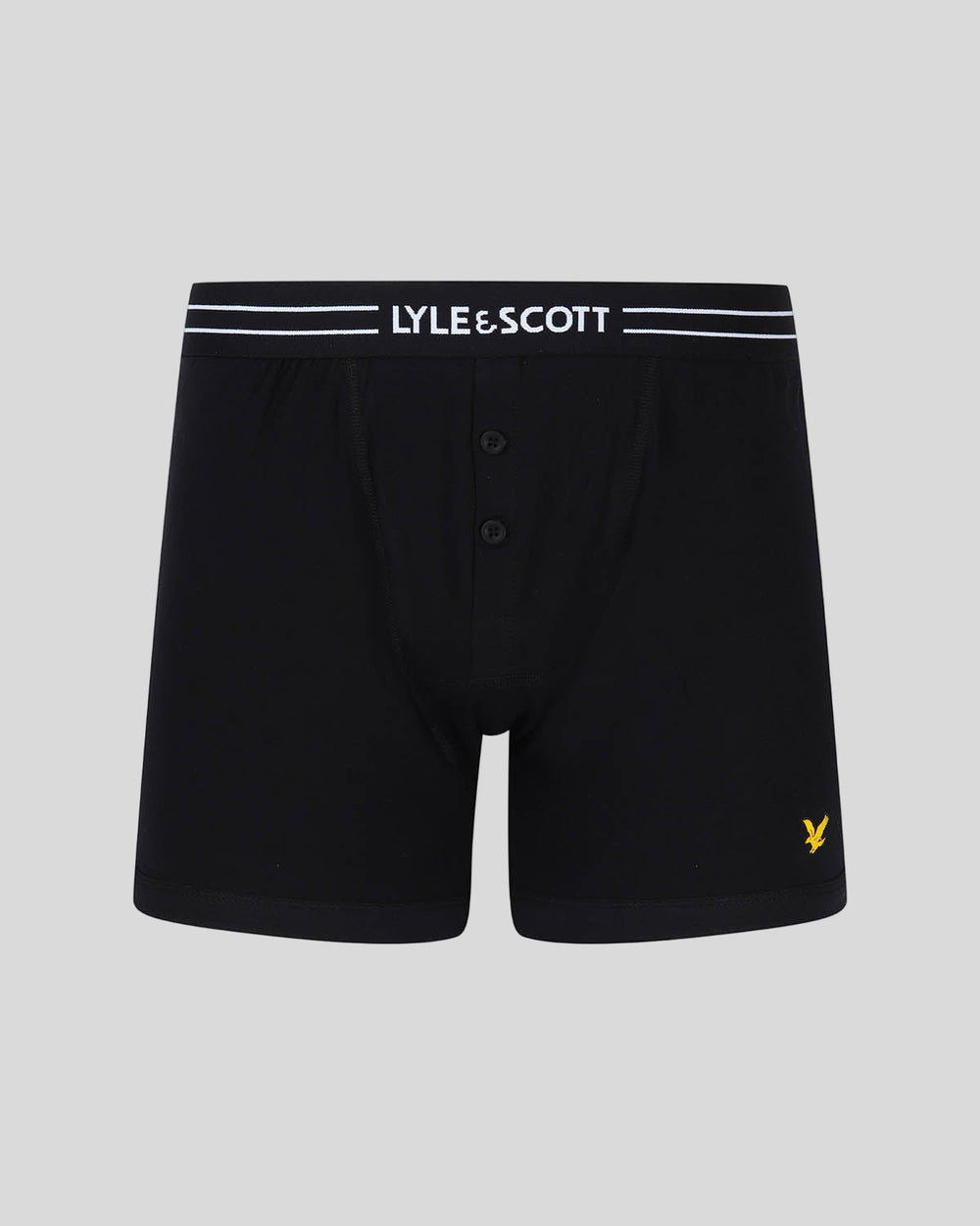 Lyle & Scott Mens Lewis Button Front Trunks | 3 Pack | Black