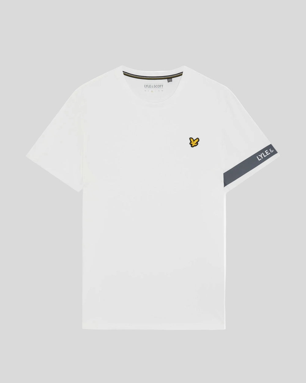 Lyle & Scott Mens Sports Sleeve Detail T-Shirt | White