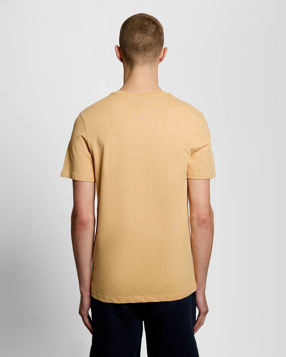 Lyle & Scott Mens Fine Cotton Slub T-Shirt | Honeycomb Yellow