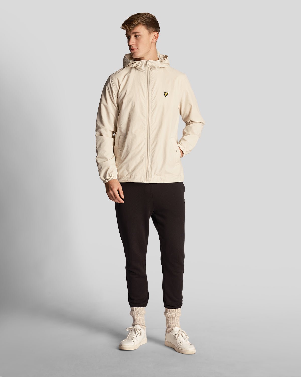 Lyle & Scott Mens Water Resistant Hooded Jacket | Cove