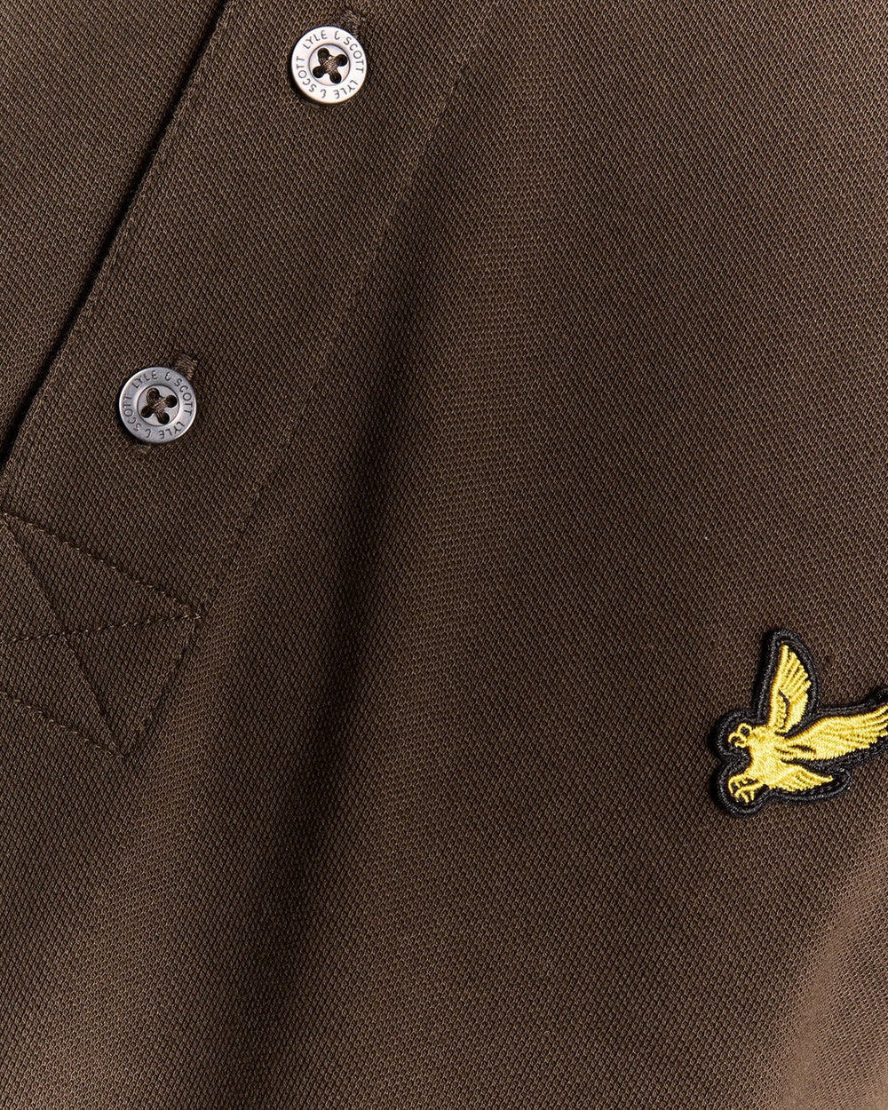 Lyle & Scott Mens Cotton Polo Shirt | Olive
