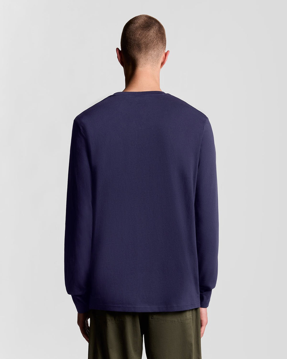 Lyle & Scott Mens Long Sleeve Cotton T-Shirt | Navy