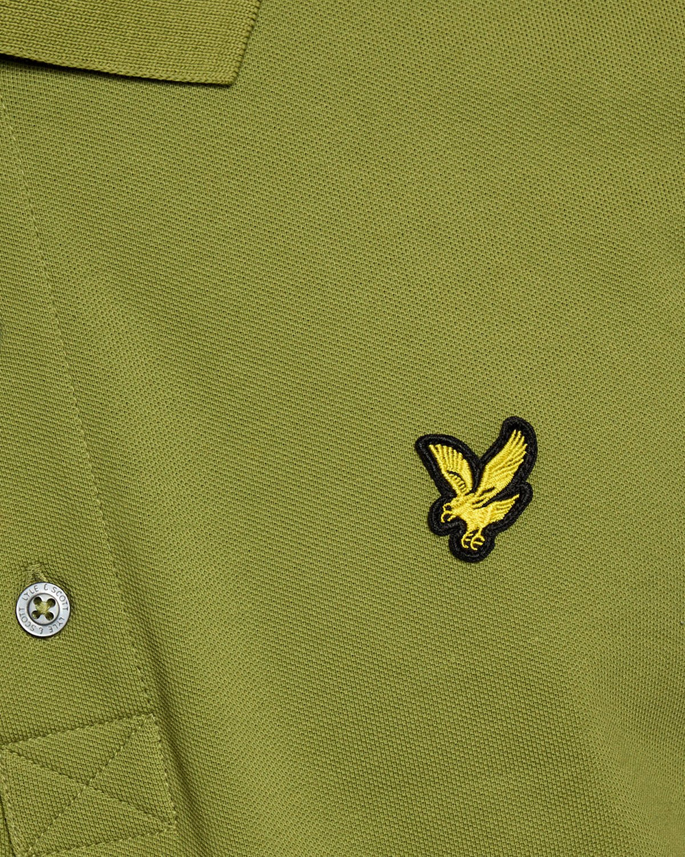 Lyle & Scott Mens Cotton Polo Shirt | Shrub Green
