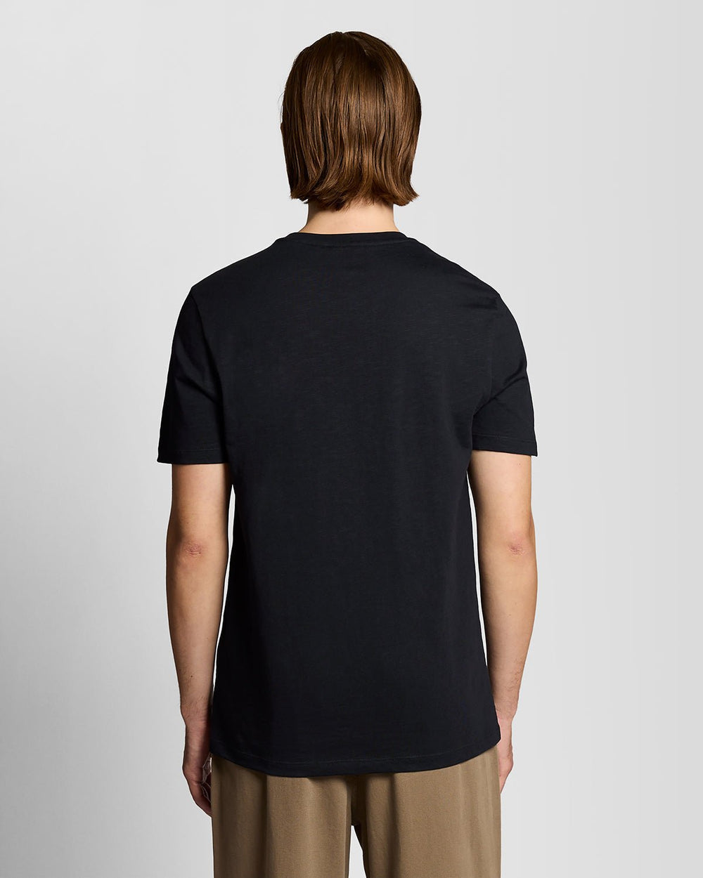 Lyle & Scott Mens Fine Cotton Slub T-Shirt | Jet Black