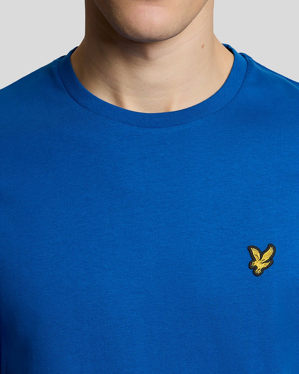 Lyle & Scott Mens Cotton Crew Neck T-Shirt | Lucid Blue